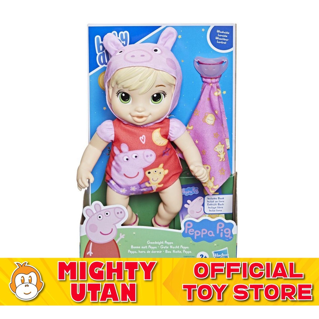 [Original] Baby Alive Goodnight Peppa Doll, Peppa Pig Toy, First Baby