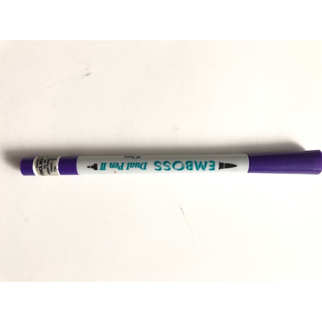 Tsukineko 7 Pansy EMBOSS Dual Pen II Brush Tip x 2 piece Shopee Malaysia