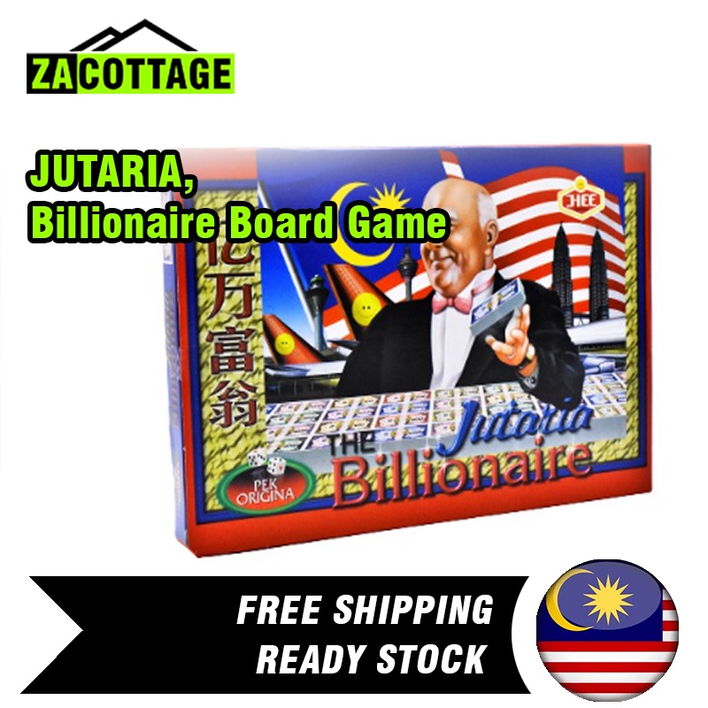 JUTARIA Monopoly Classic Game, the Billionaire Board Game, Permainan KanakKanak Shopee Malaysia