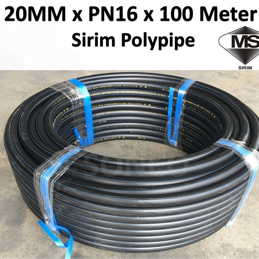 ( Sirim Approval ) 20MM X 100M High Density Polyethylene HDPE Poly Pipe ...