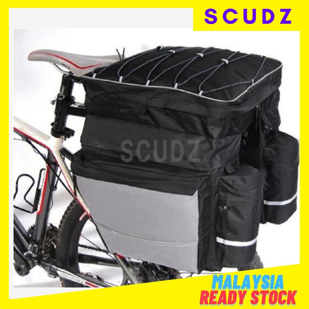 3 IN1 Bicycle Mountain Bike Pannier Bag Gunung Basikal Beg Basikal ...