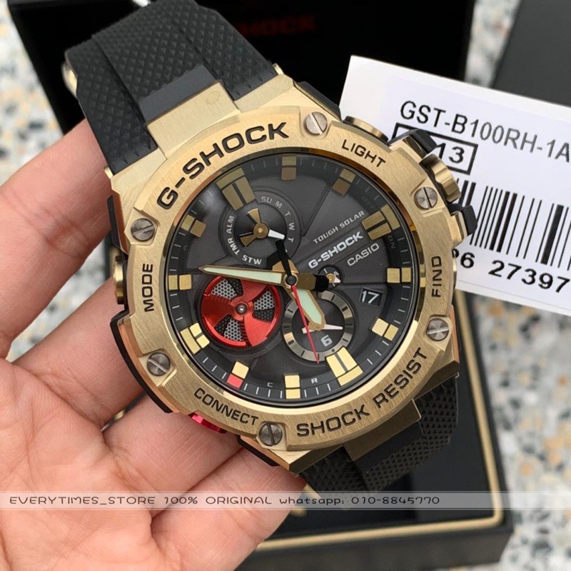 Fashionable READY STOCK 100% ORIGINAL CASIO G-SHOCK GST-B100RH-1A