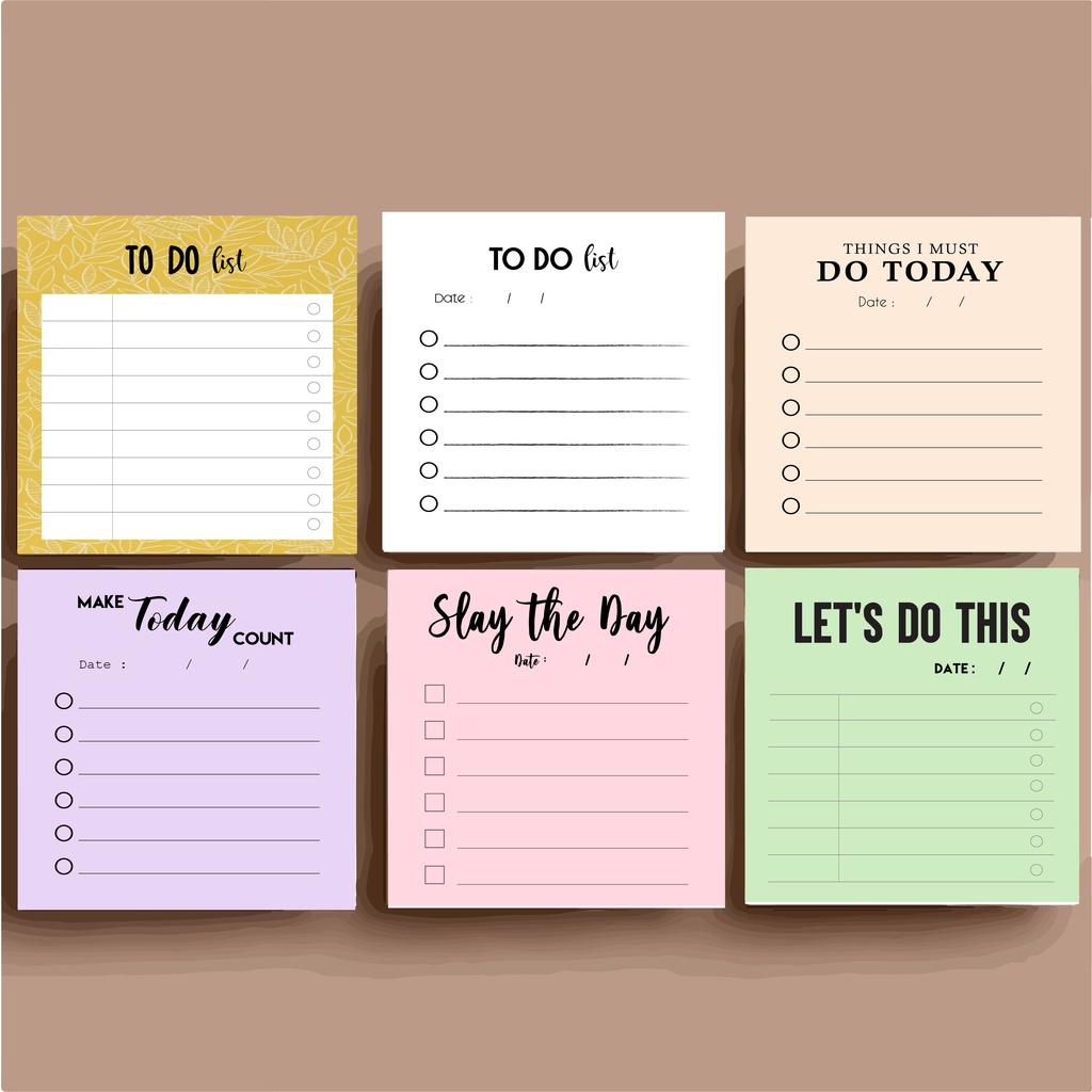 80pcs 80gsm To Do List Memo Pad / Reminder / Note Pad Shopee Malaysia