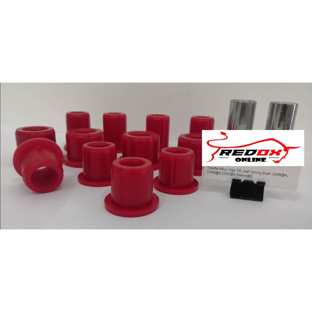 TOYOTA HILUX VIGO 06-16 REAR LEAF SPRING POLYURETHANE BUSH FULL SET ...