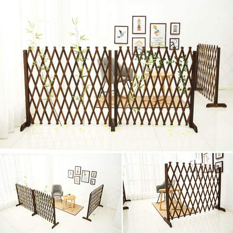 Fence 200cm x 150cm Fir Wood Safety Expandable Pagar Portable ...