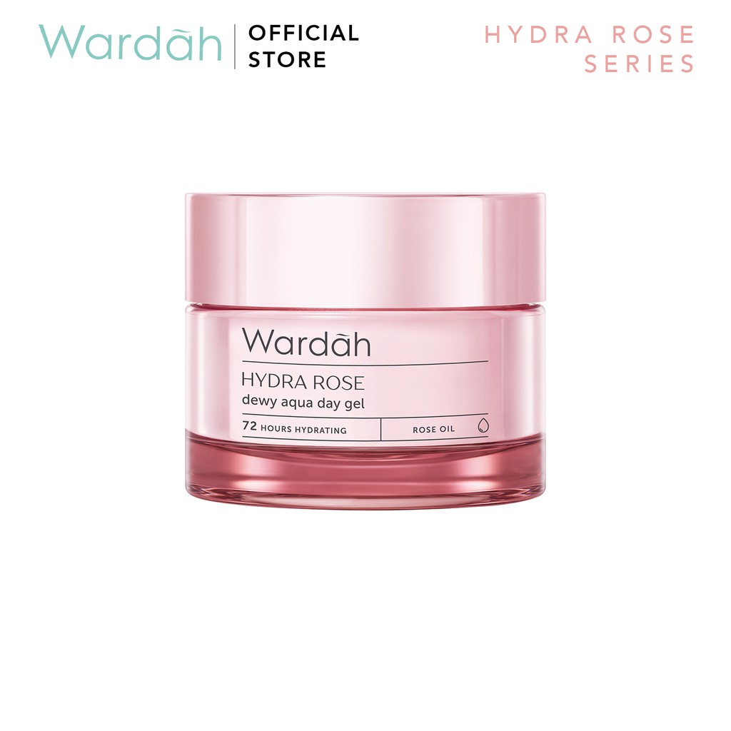 Wardah Hydra Rose Hydrating Dewy Aqua Day Gel Moisturizer Dry