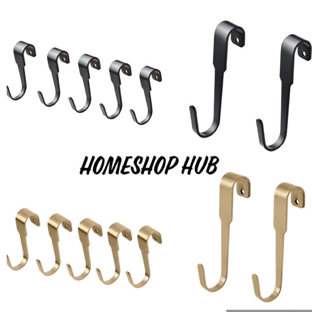 HULTARP Metal Steel Kitchen Hook Kitchen Organiser Penyangkut Sudip