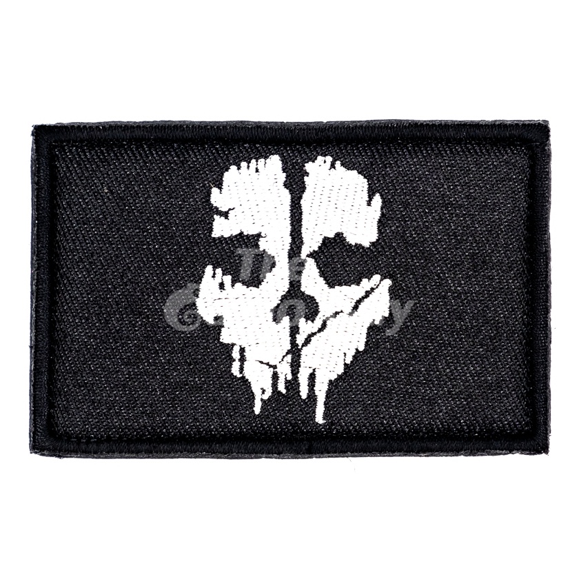 Call of Duty Ghosts COD Skull Embroidery Morale Patch SelfAdhesive