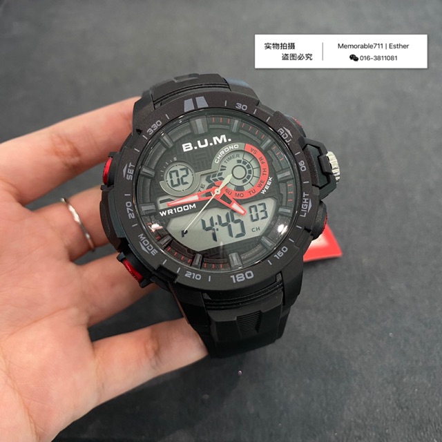 Original Bum Watch B932 Analog Digital Watch Shopee Malaysia