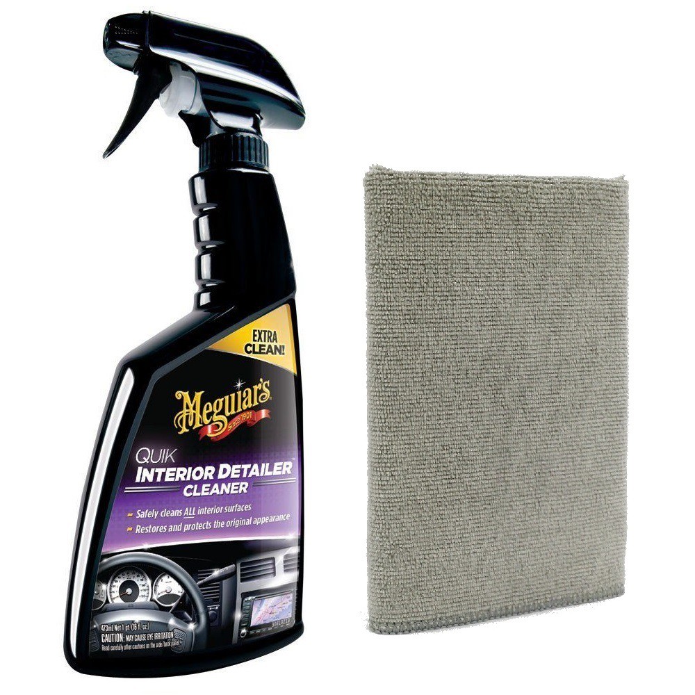 Meguiar's Quik Interior Detailer + Microfiber Detailing Cloth 40cm x