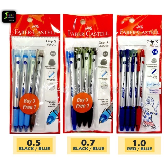 FABER-CASTELL GRIP X GEL PEN (VALUE PACK) | Shopee Malaysia