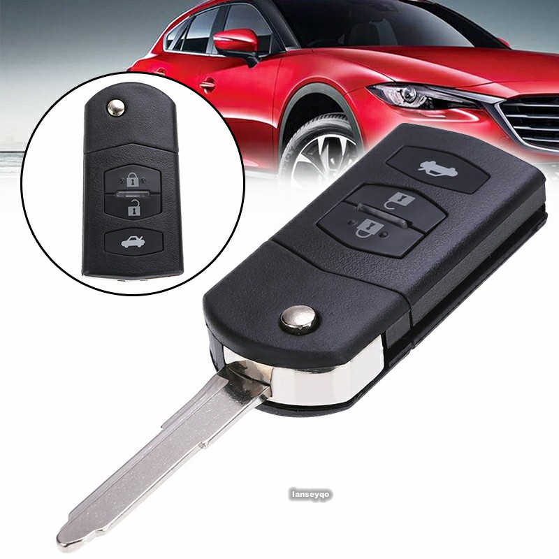 KEYYOU Folding Car Key Shell For MAZDA 2 3 5 6 RX8 MX5 Flip Remote Key
