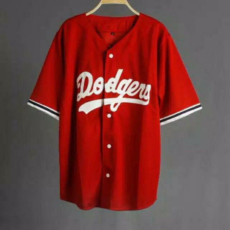 Yellow dodgers baseball Jersey Men s Women s baseball jersey Shopee Malaysia