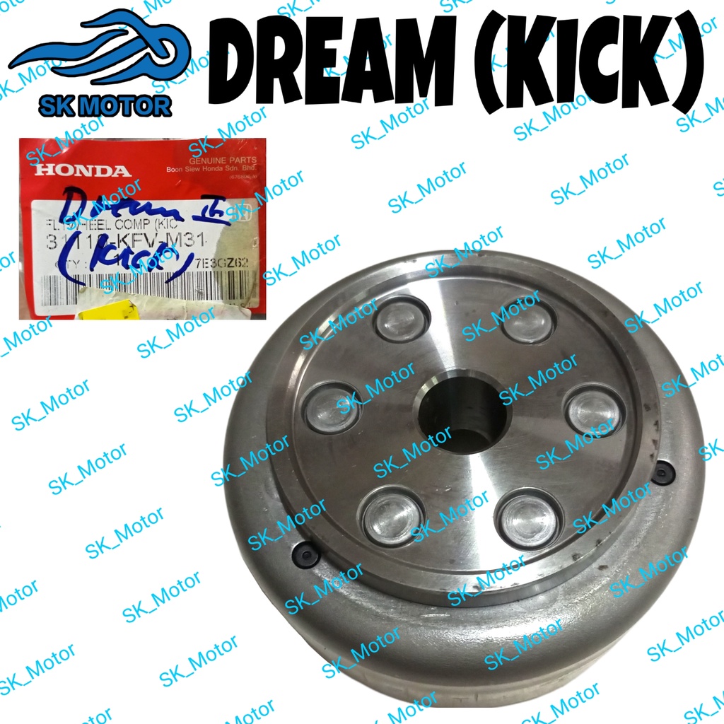 Honda EX5 DREAM / WAVE 100 (KICK) Original Magnet Magneto Assy Flywheel ...