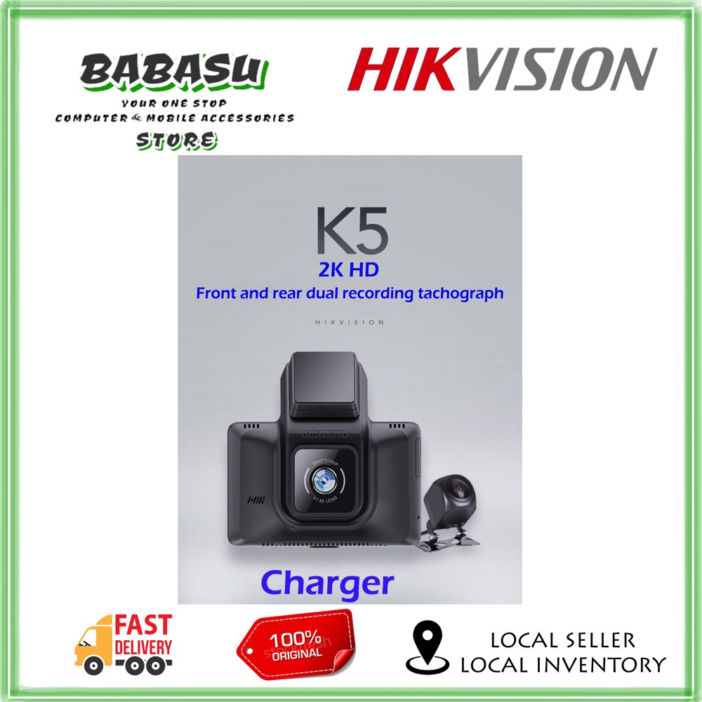 HIKVISION K5 Dual Channel Cameras 4K Dashcam Front & Rear Camera ...