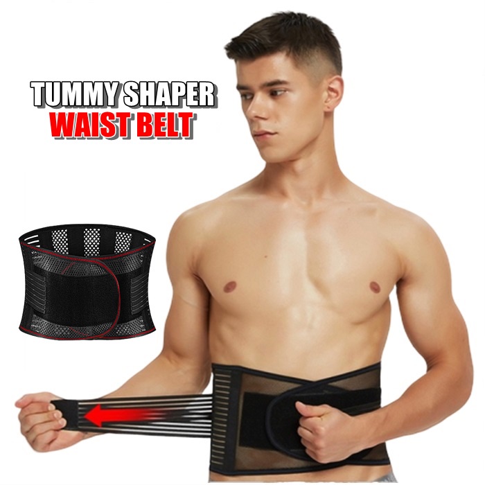 Men Belly Waist Shaper Belt Abdomen Tummy Trimmer Cincher Girdle