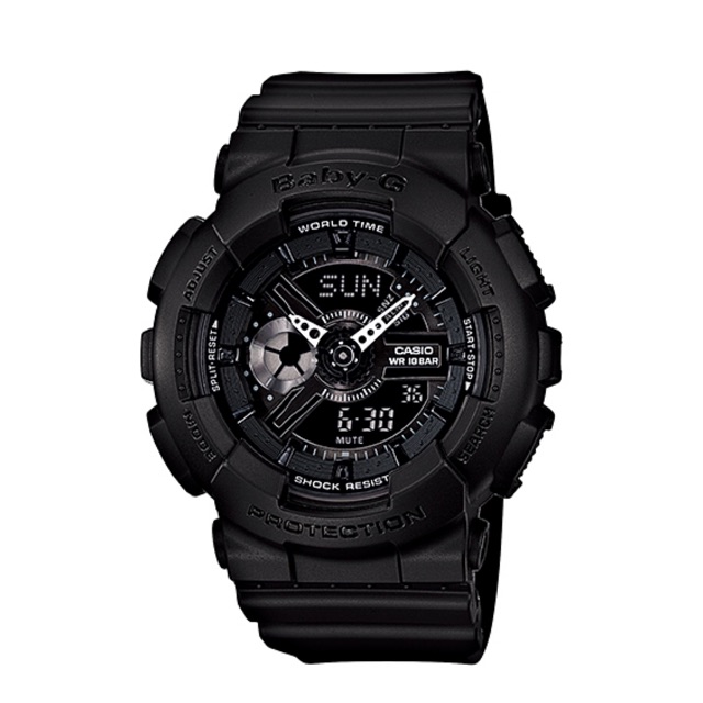 Casio Baby G Full Black Matte Luxury BA110 Shopee Malaysia