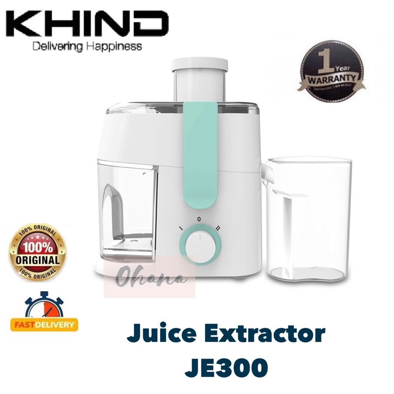 KHIND JE300 JUICE EXTRACTOR/ JUICER FRUIT EXTRACTOR 350ML Shopee Malaysia