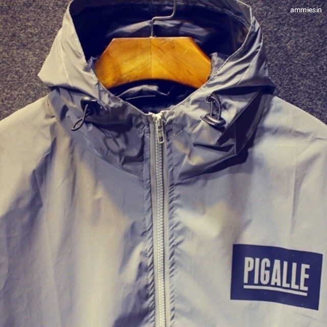 3M PIGALLE Full Reflective Jacket Waterproof Unisex Ready stock Jaket Pantul Cahaya Lelaki Perempuan Men Women