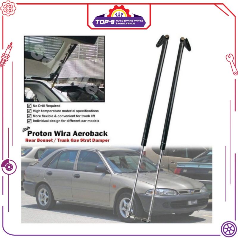 Car Proton Wira Aeroback Rear Bonnet Absorber JUAL IN SET KIRI KANAN ...