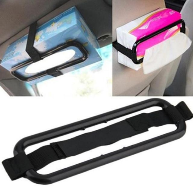 Car Tissue Box Holder Paper Napkin Sunvisor Headrest Dashboard Kotak ...