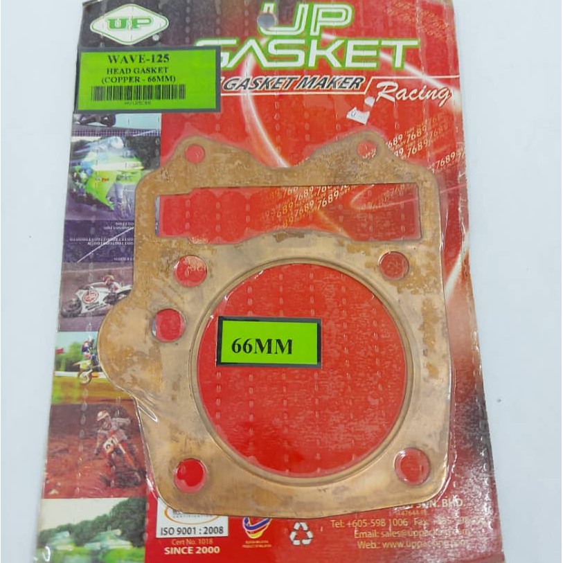 UP Brand Honda WAVE 125 Copper Head Gasket Copper ( 66 mm ) Shopee