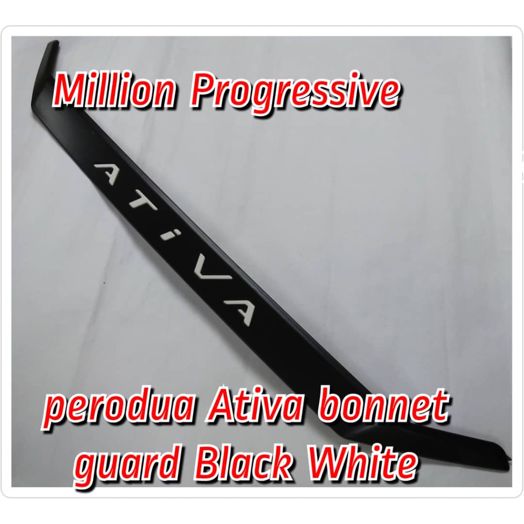 PERODUA ATIVA BONNET GUARD (BLACK WHITE) | Shopee Malaysia