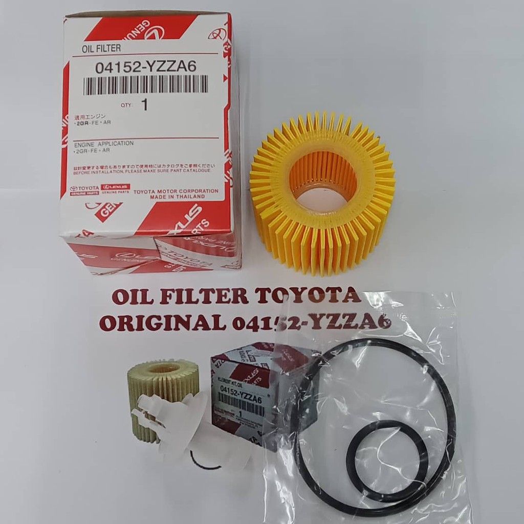 TOYOTA ORIGINAL OIL FILTER 04152-YZZA6 ORIGINAL WISH ZGE20 ALTIS (2009 ...