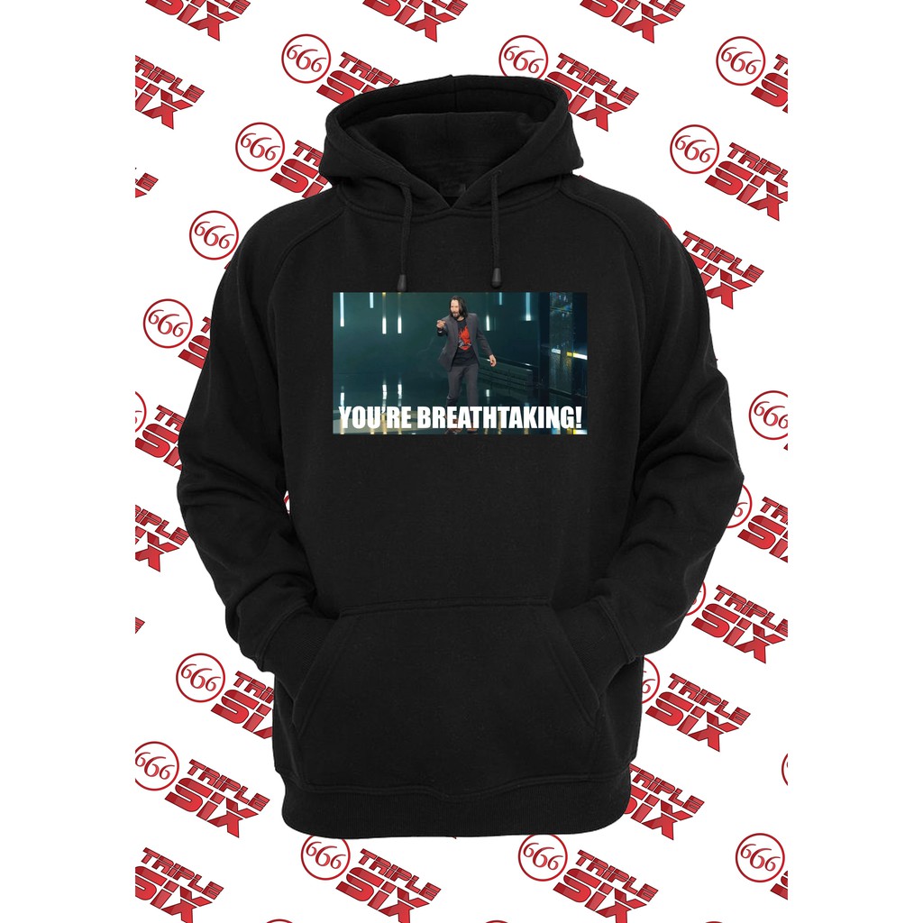 Keanu Reeves Youre Breathing cyberpunk Hoodie Jacket 2077 | Shopee Malaysia