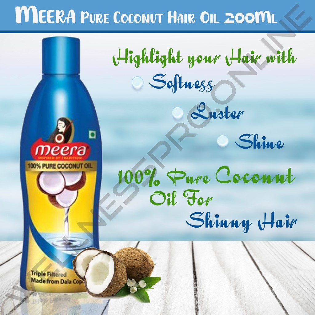 Meera Pure Coconut Hair Oil, 250ml Shopee Malaysia