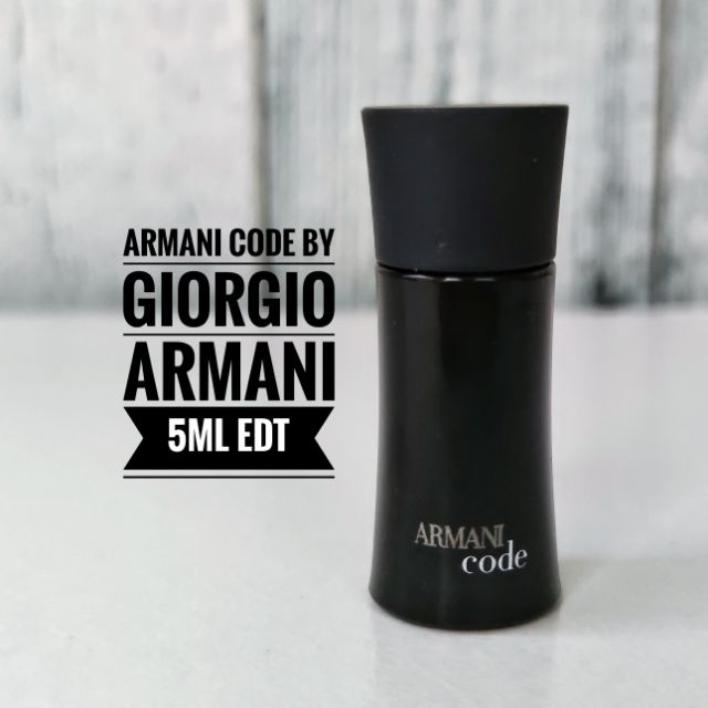 Armani code miniatures best sale