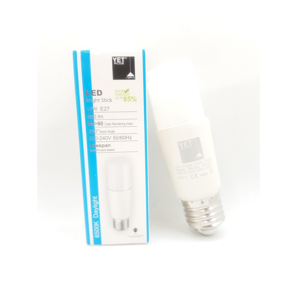 YET PLUS 10W A60 E27 LED LAMP BULB (SIRIM APPROVE) 6500K , 4000K , AND ...