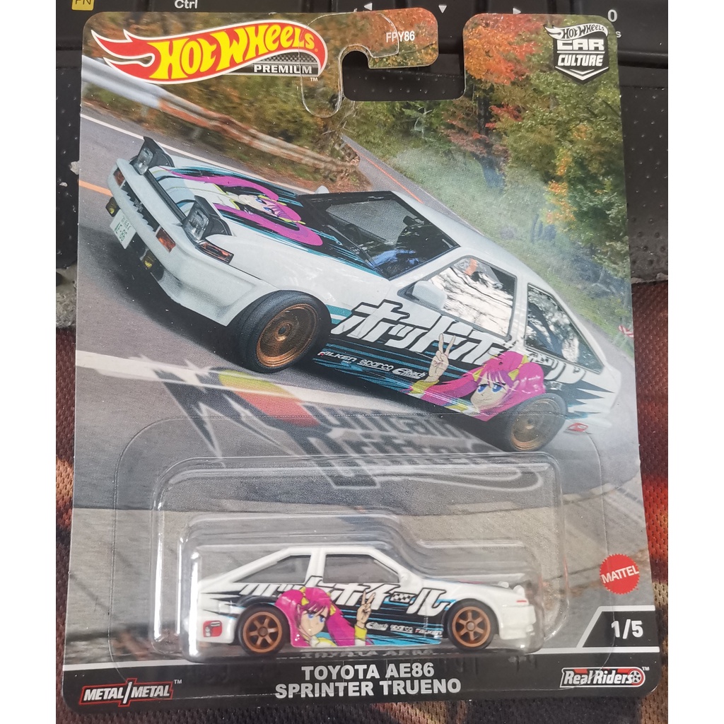 Hotwheels Premium Car Culture Mountain Drifters Toyota Ae Sprinter Trueno Falken Sparco Racing