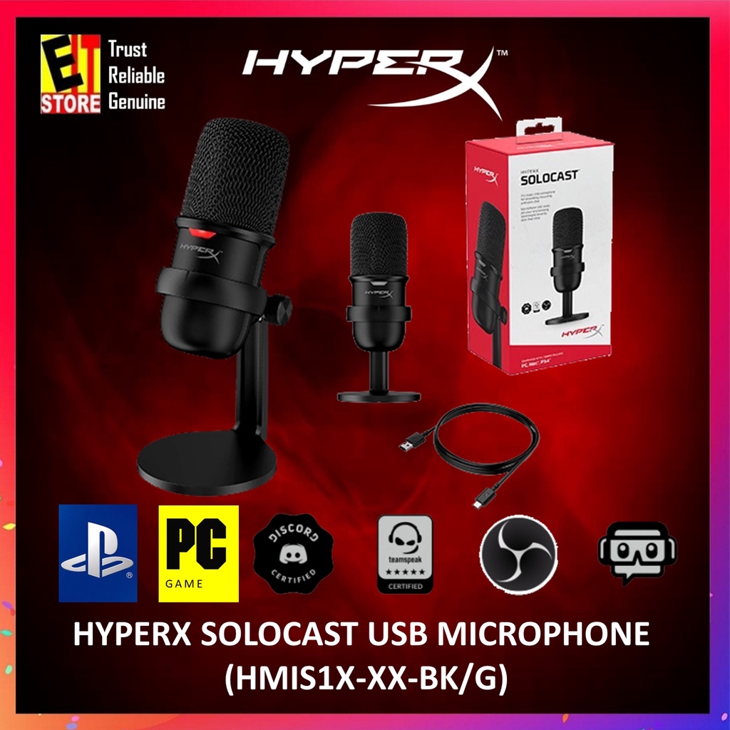 HyperX SoloCast - USB Microphone (White)