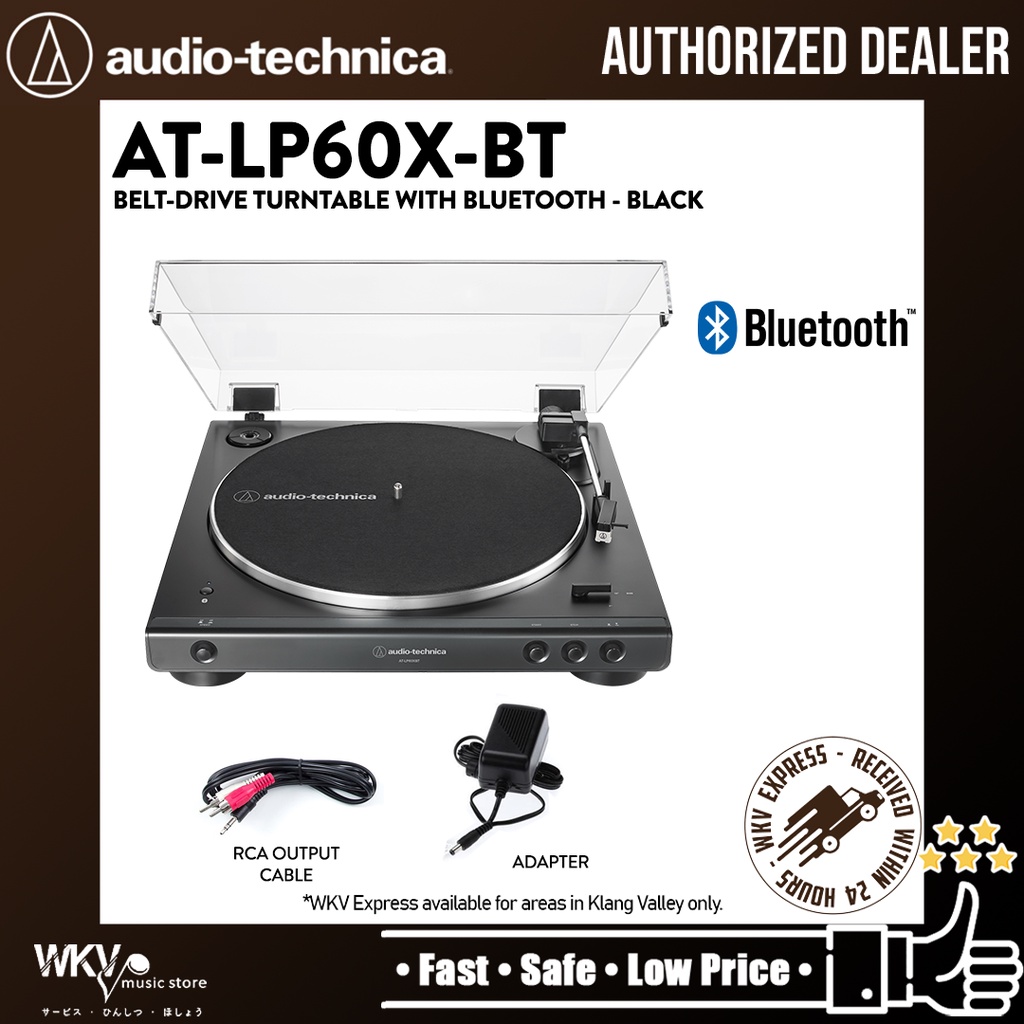 Audio Technica ATLP60XBT Wireless BeltDrive Turntable with Bluetooth