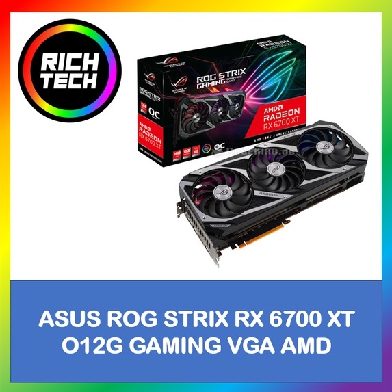 ASUS ROG STRIX RX 6700 XT O12G GAMING VGA AMD | Shopee Malaysia