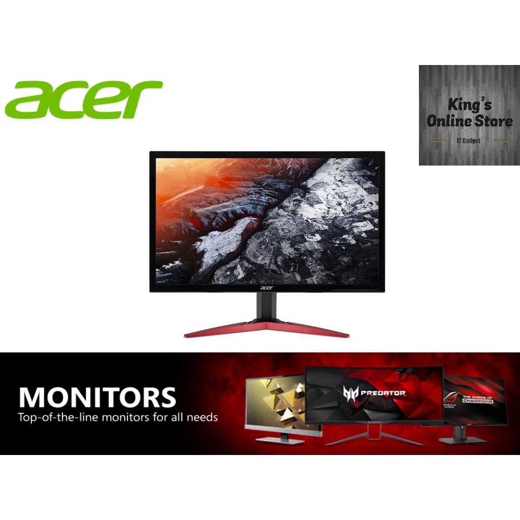 Giv rettigheder Necessities Trænge ind ACER KG241Q 23.6" Full HD (1920 x 1080) TN 144Hz Gaming Monitor | Shopee  Malaysia