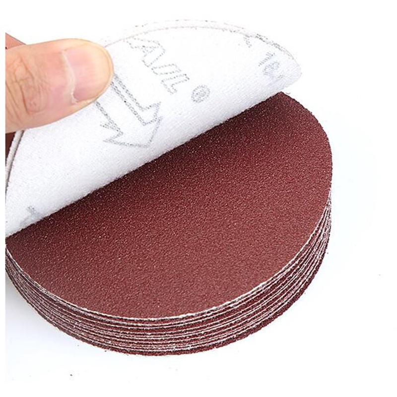 5" 7" Inch Abrasive Red Sandpaper Disc 【Sandpaper Velcro 】 Kertas Pasir