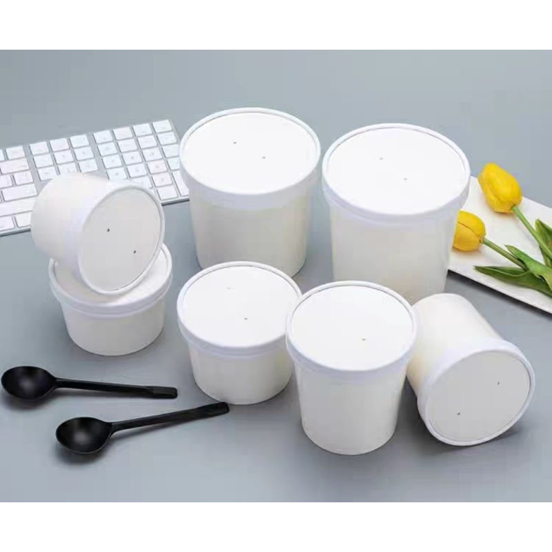 Paper Bowl  White Party Disposable Cup  Paper Cup  Steamboat Soup Bowl 