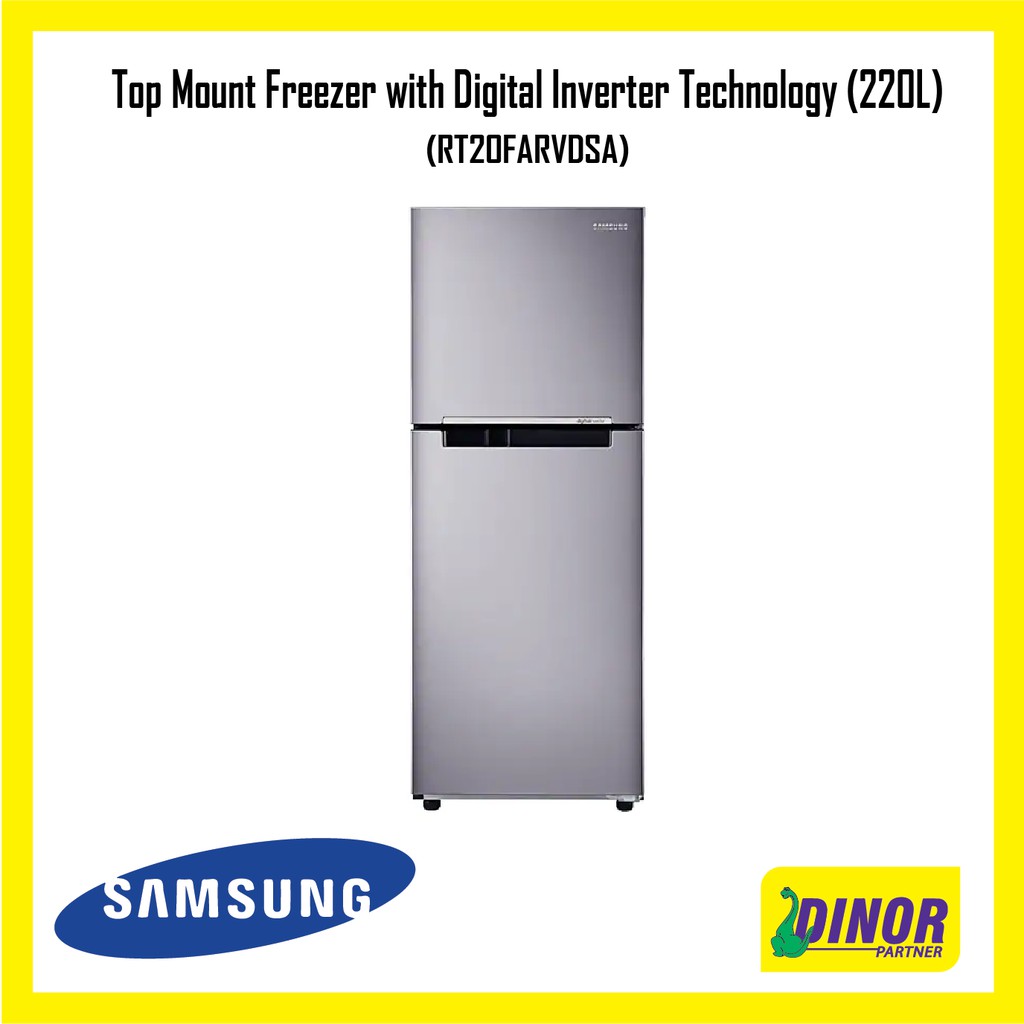 Samsung Top Mount Freezer with Digital Inverter Technology (RT20FARVDSA