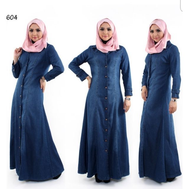 denim dress muslimah malaysia Denim Dress Models | Sefamerve