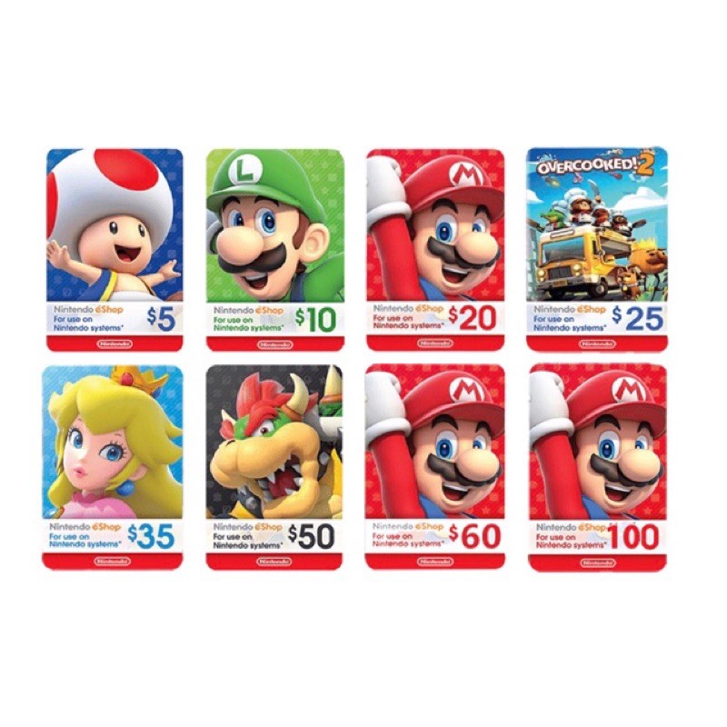 Prepaid best sale nintendo eshop