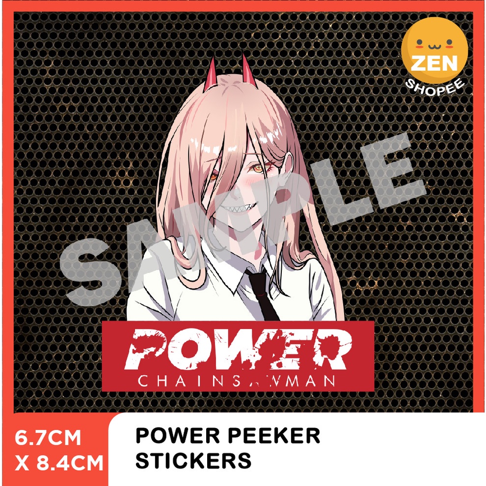Chainsaw Man Power Sticker | Shopee Malaysia