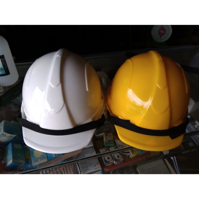 Safety Helmet Kuning/Putih Shopee Malaysia