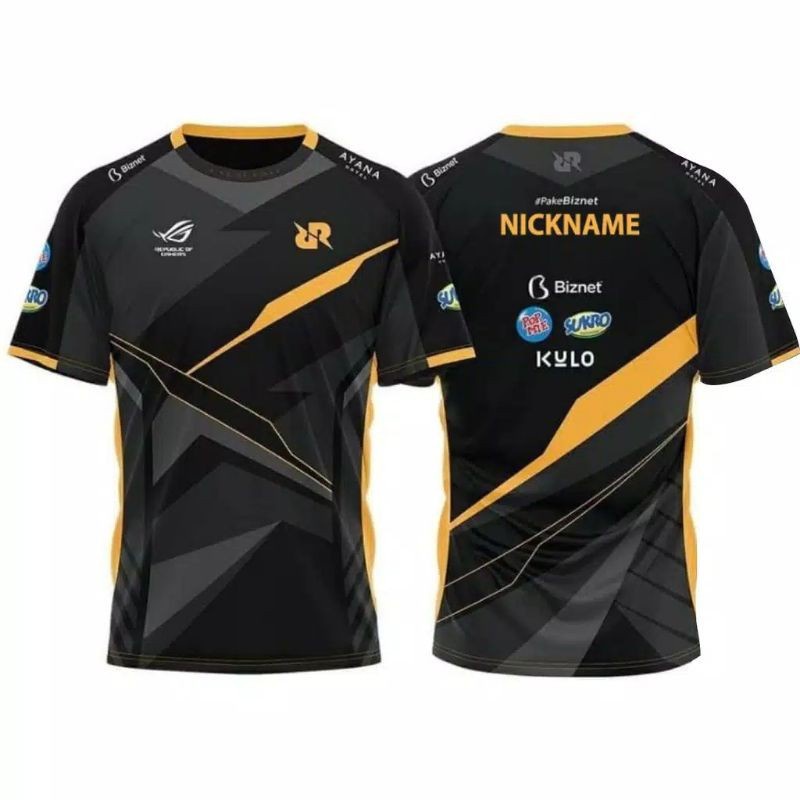 Baju Jersey Gaming Esport New Rrq Terbaru Ff Ml Pubg Shopee Malaysia