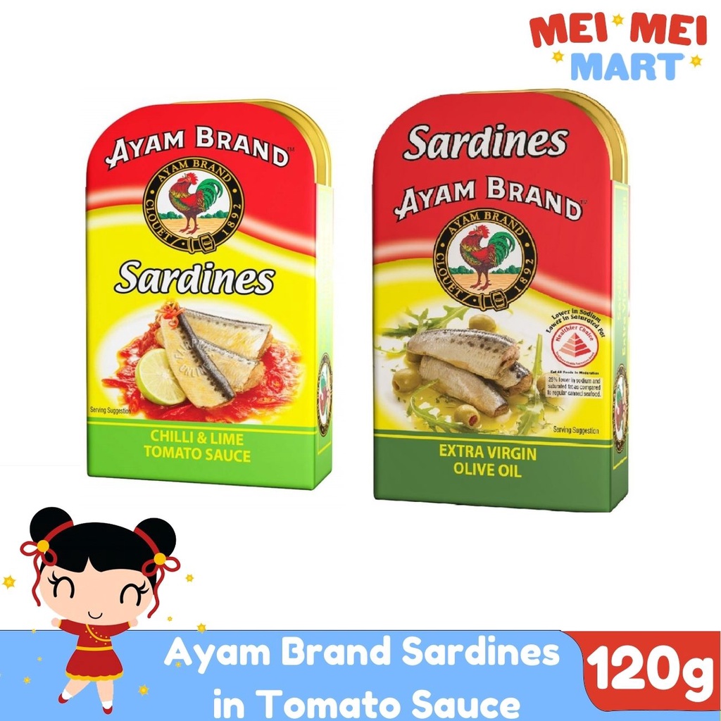Ayam Brand Sardines in Tomato Sauce Chili & Lime Sardines in Extra
