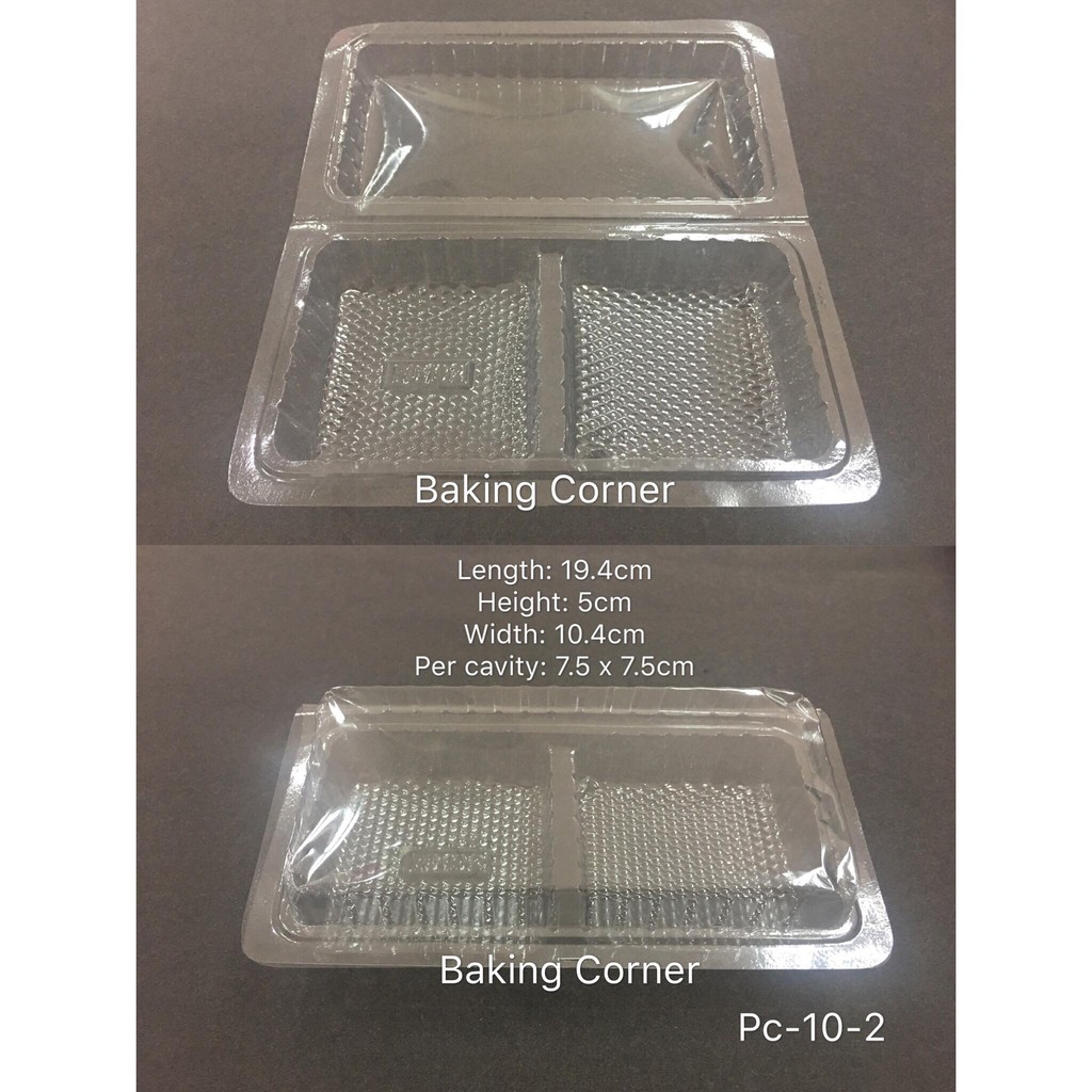10PCS 2 CAVITY CASE WITH COVER PC-10-2 ( mooncake case / mooncake box ...