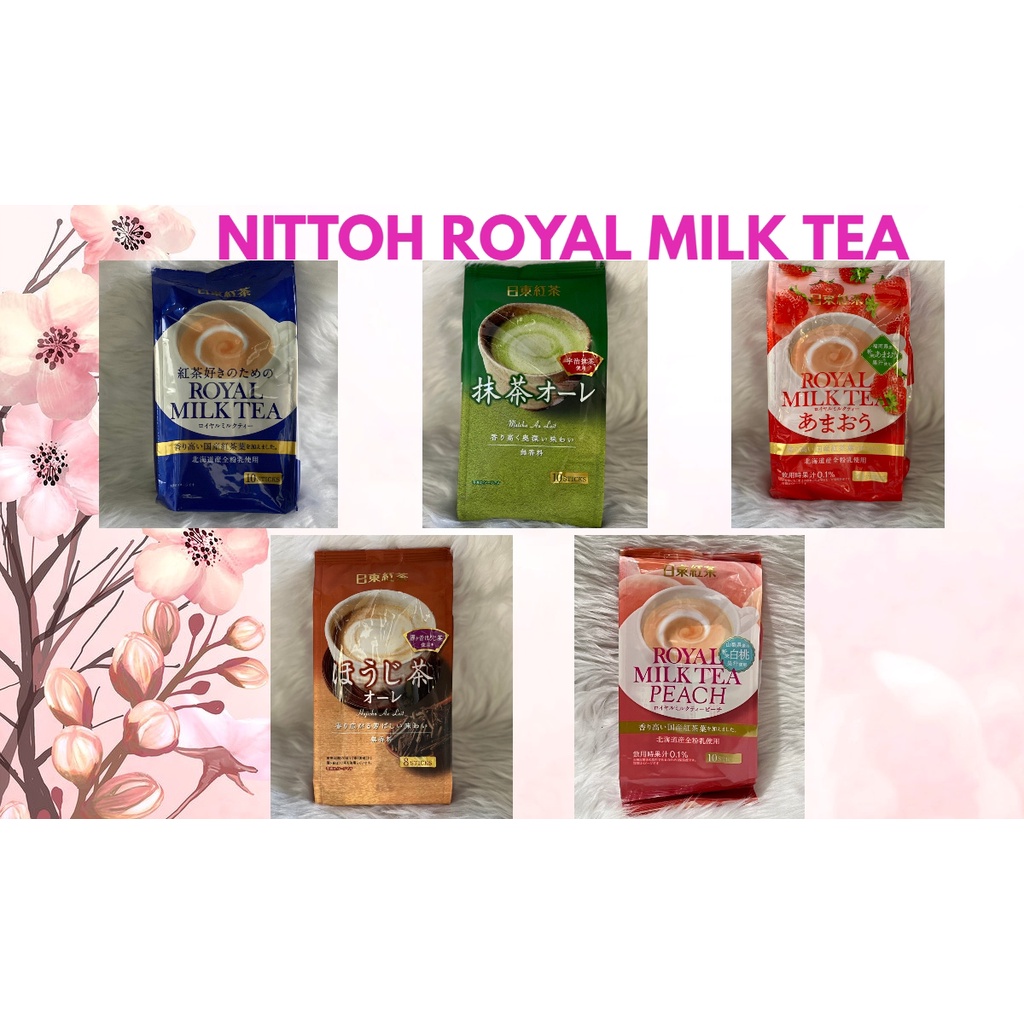 Jual Nittoh Royal Milk Tea Strawberry 140g [10 Sachet] / Teh Susu / Teh