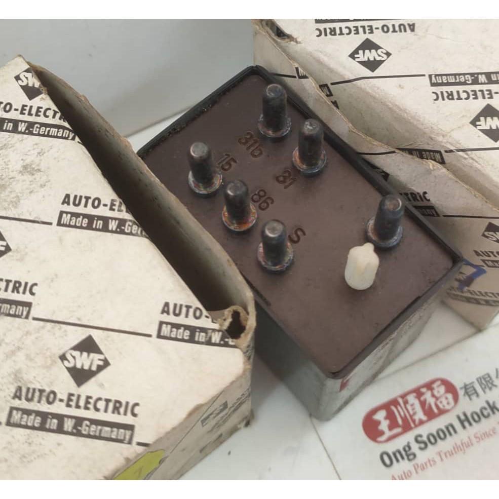 W123 Wiper Relay 12V 6+1 pins Original Mercedes Benz 1238210063 Bosch