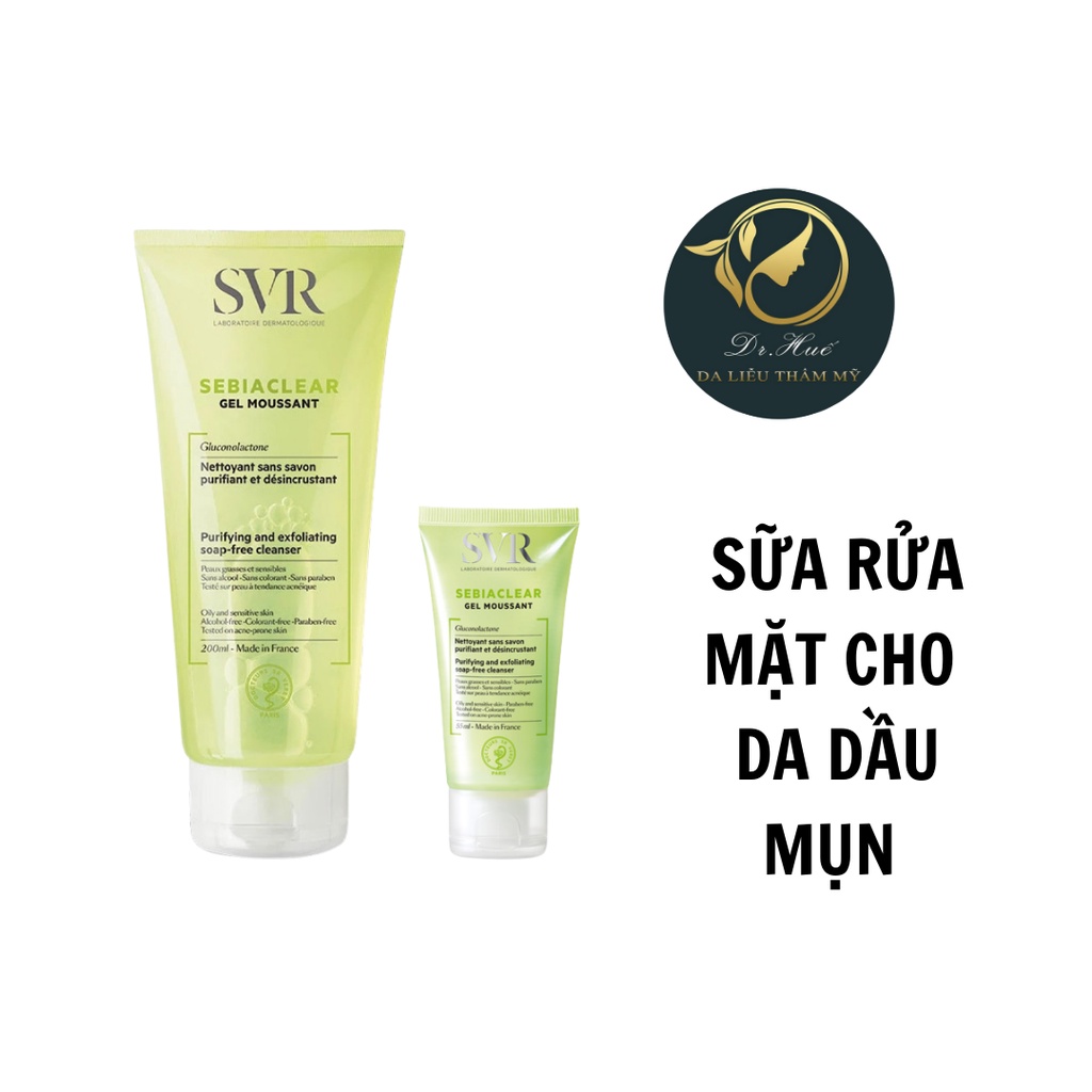 (Genuine) Svr Gel Mousant Cleanser For Combination Skin, Benign Oily